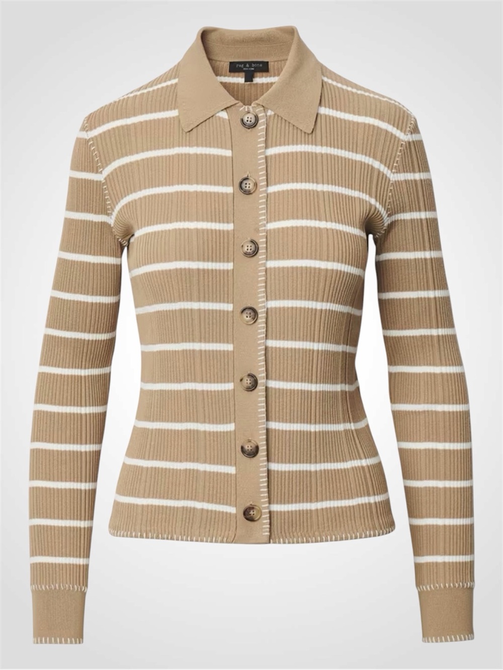 rag & bone - Harper Striped Button-Down Cardigan